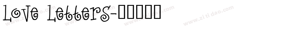 Love Letters字体转换